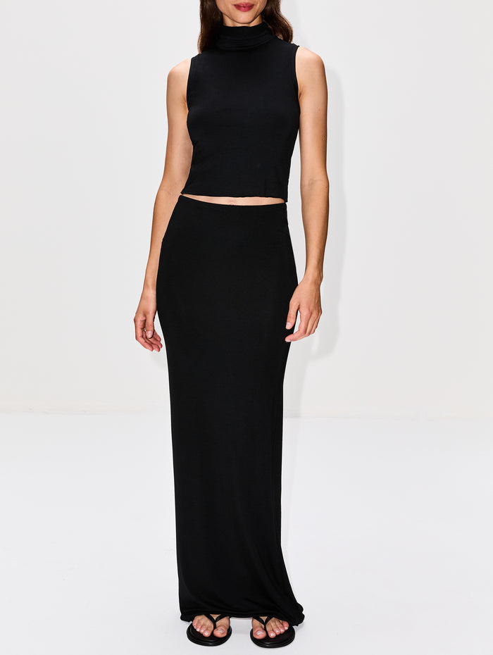 Maxi Skirt,ÉTERNE,BLACK,Image 1