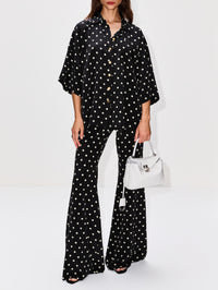 Zaoua Pant,FRANCOISE,POLKA DOT BLACK,Image 2