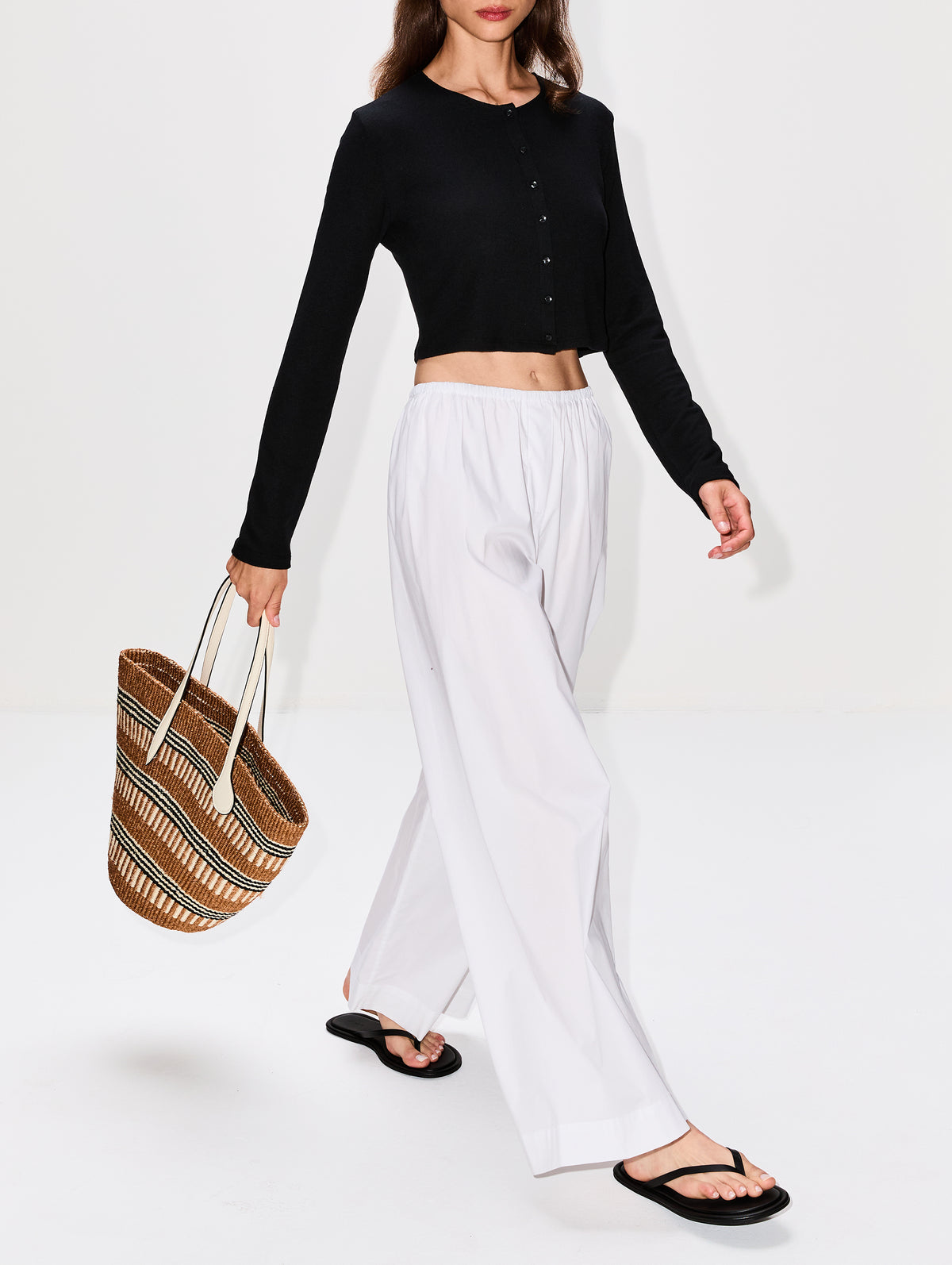 Bonfire Pant,STAUD,WHITE,Image 3