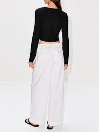 Bonfire Pant,STAUD,WHITE,Image 4