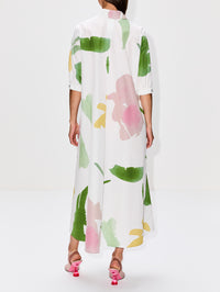Canter Dress,MAX MARA,WHITE MULTICOLOR,Image 4