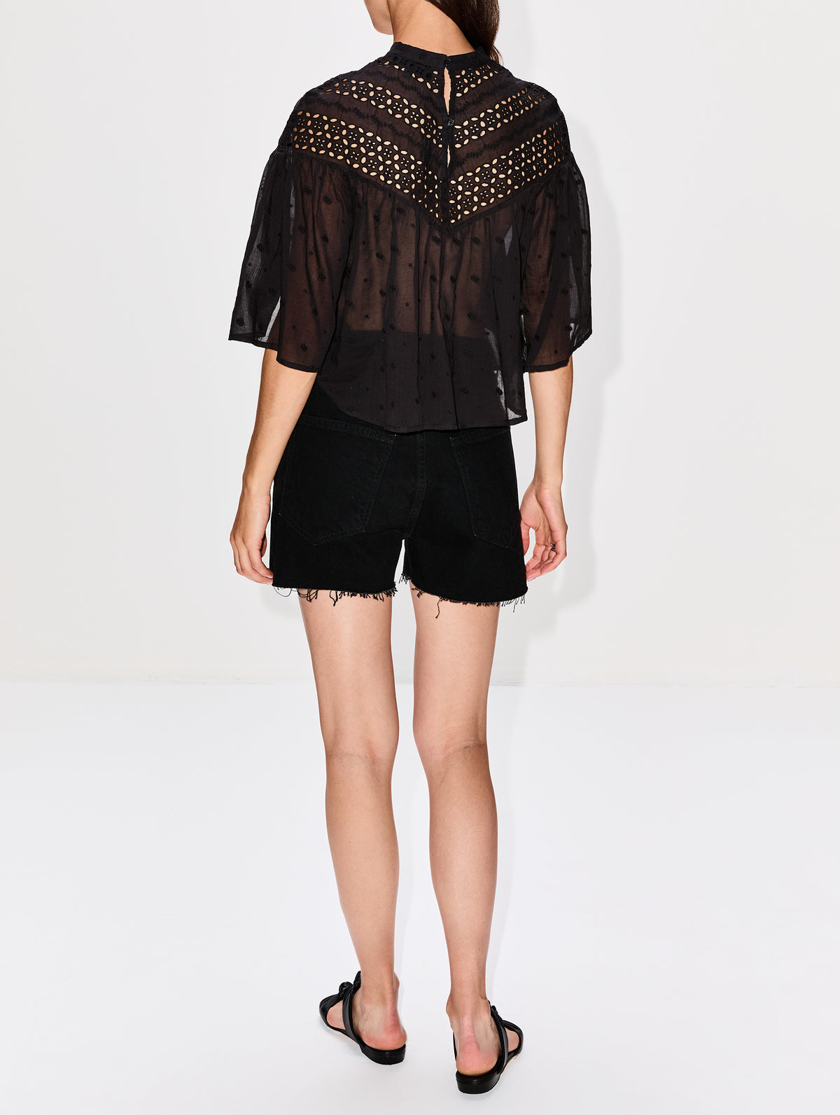 Mikki Blouse,NILI LOTAN,BLACK,Image 3