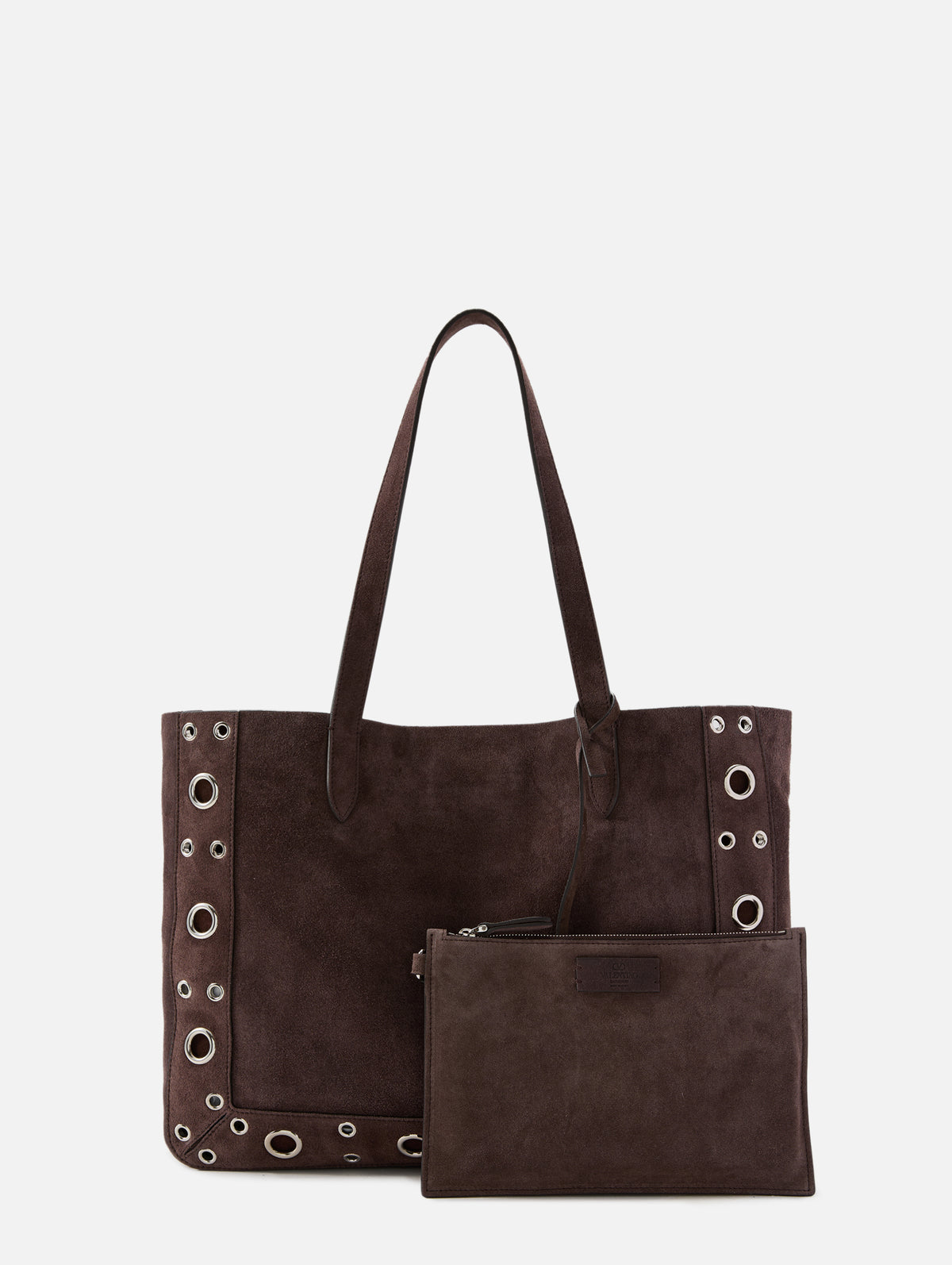 VALENTINO BAGS Handtas met labeldetail, model 'SWIM' in zwart online VALENTINO BAGS Handtas met labeldetail, model 'SWIM' in zwart online