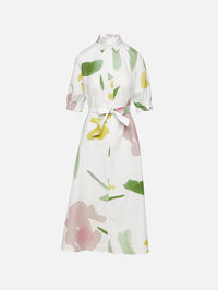 Canter Dress,MAX MARA,WHITE MULTICOLOR,Image 1