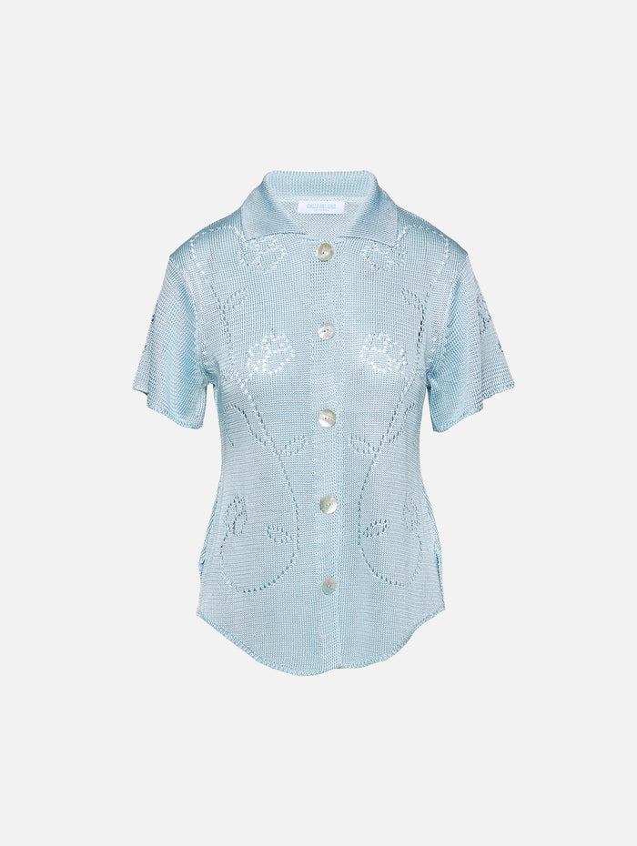 Ivy Short Sleeve Shirt,CALLE DEL MAR,TIDE,Image 1