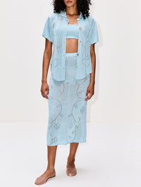 Ivy Short Sleeve Shirt,CALLE DEL MAR,TIDE,Image 2