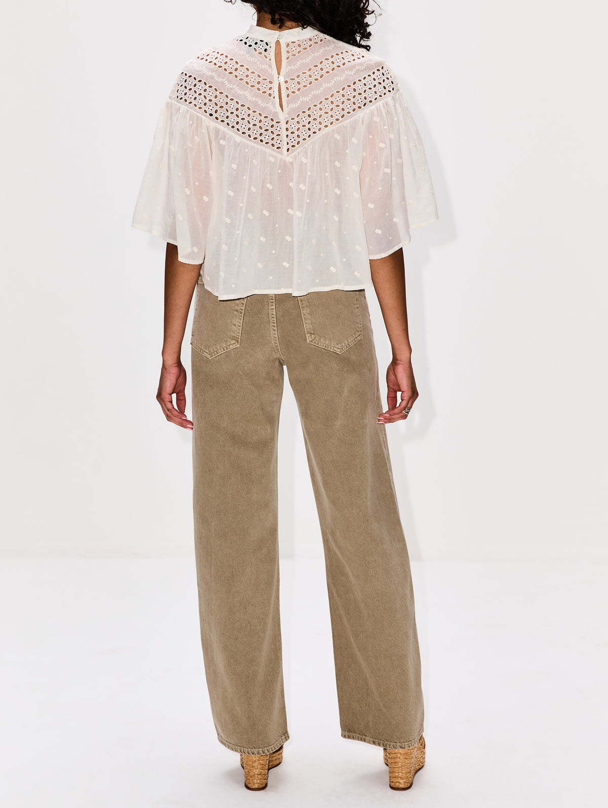 Mikki Blouse,NILI LOTAN,IVORY,Image 3