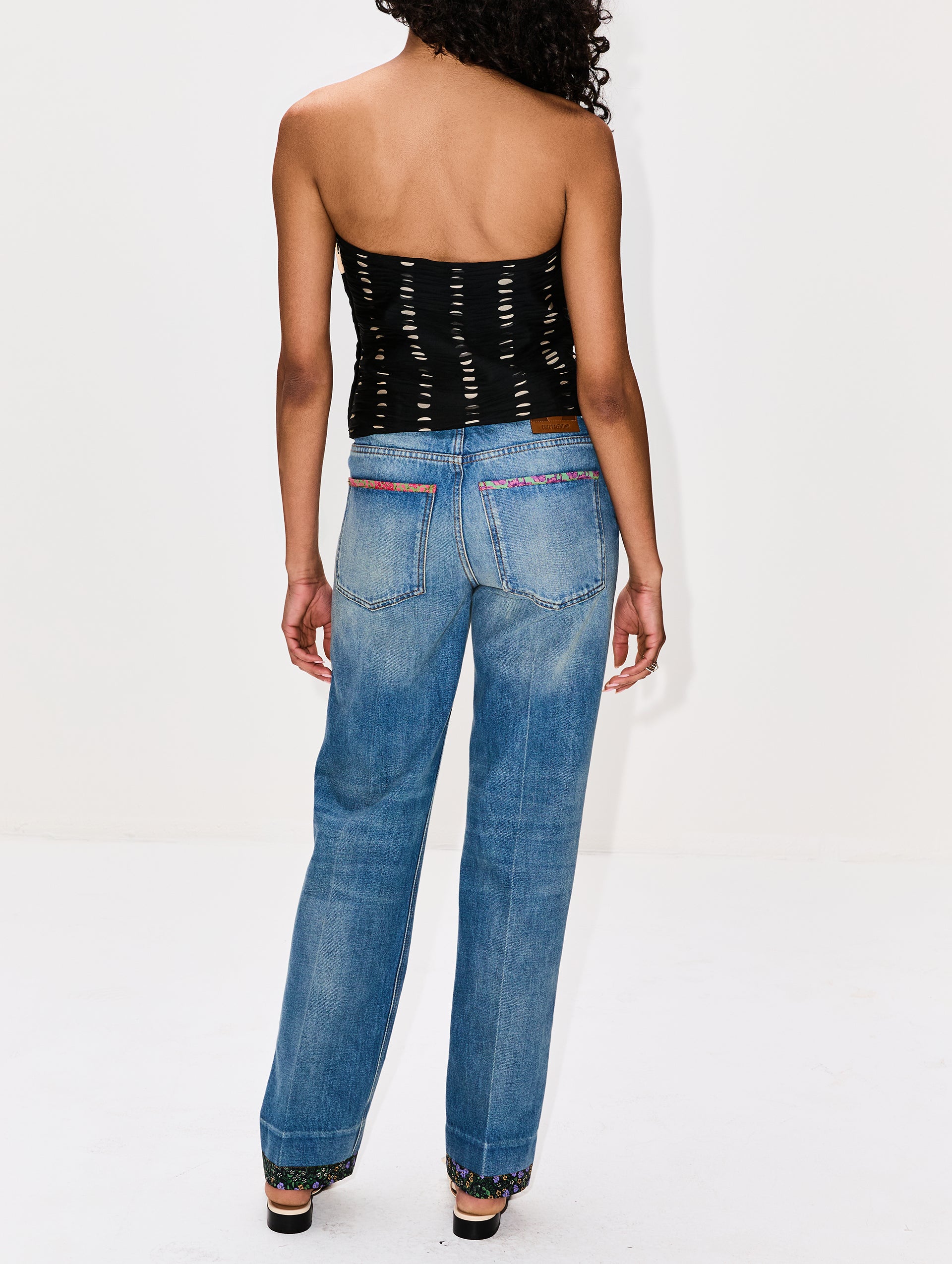 Print Trimmed Jean | VALENTINO GARAVANI | elysewalker
