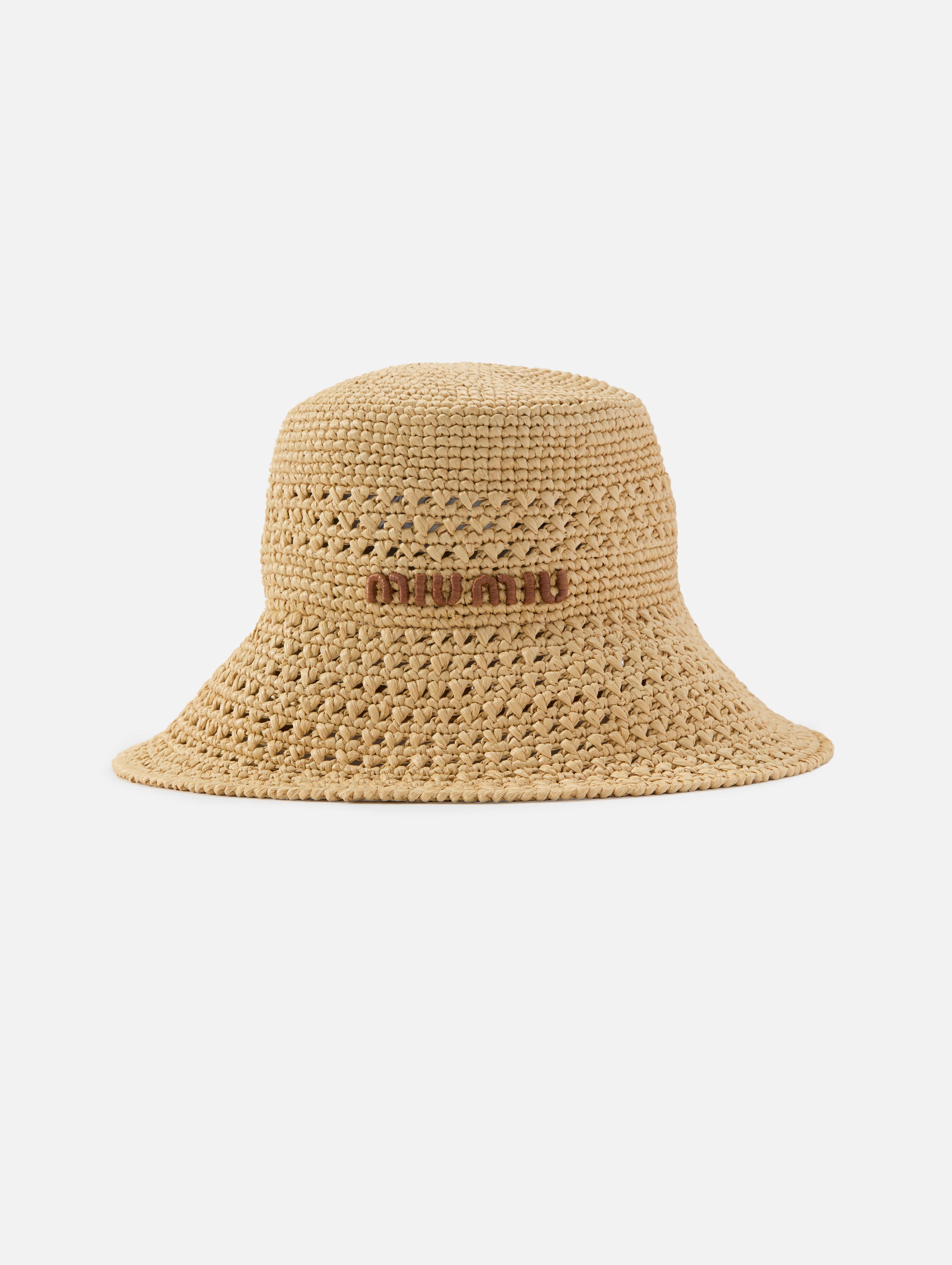 Crochet Wide Brim Hat | MIU MIU | elysewalker