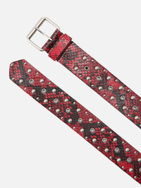Studded Belt,DRIES VAN NOTEN,VERMILLION,Image 2