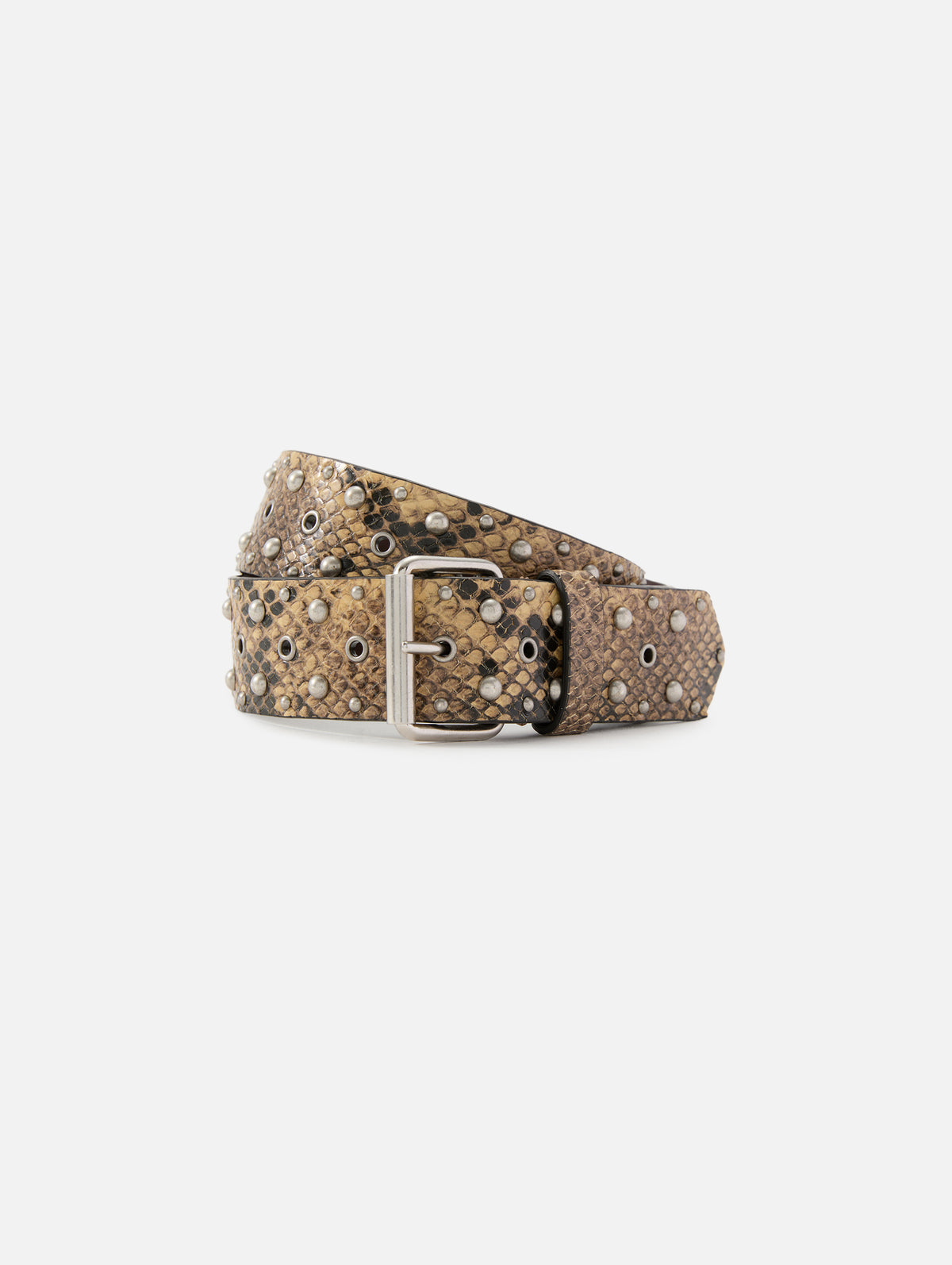 Studded Belt,DRIES VAN NOTEN,BEIGE,Image 1