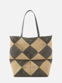 Diamond Puzzle Tote,LOEWE,NATURAL/GREY,Image 1