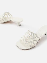 loewe anthurium shoes LOEWE - Petal Anagram Slide In Soft Leather Skin for Woman - 37