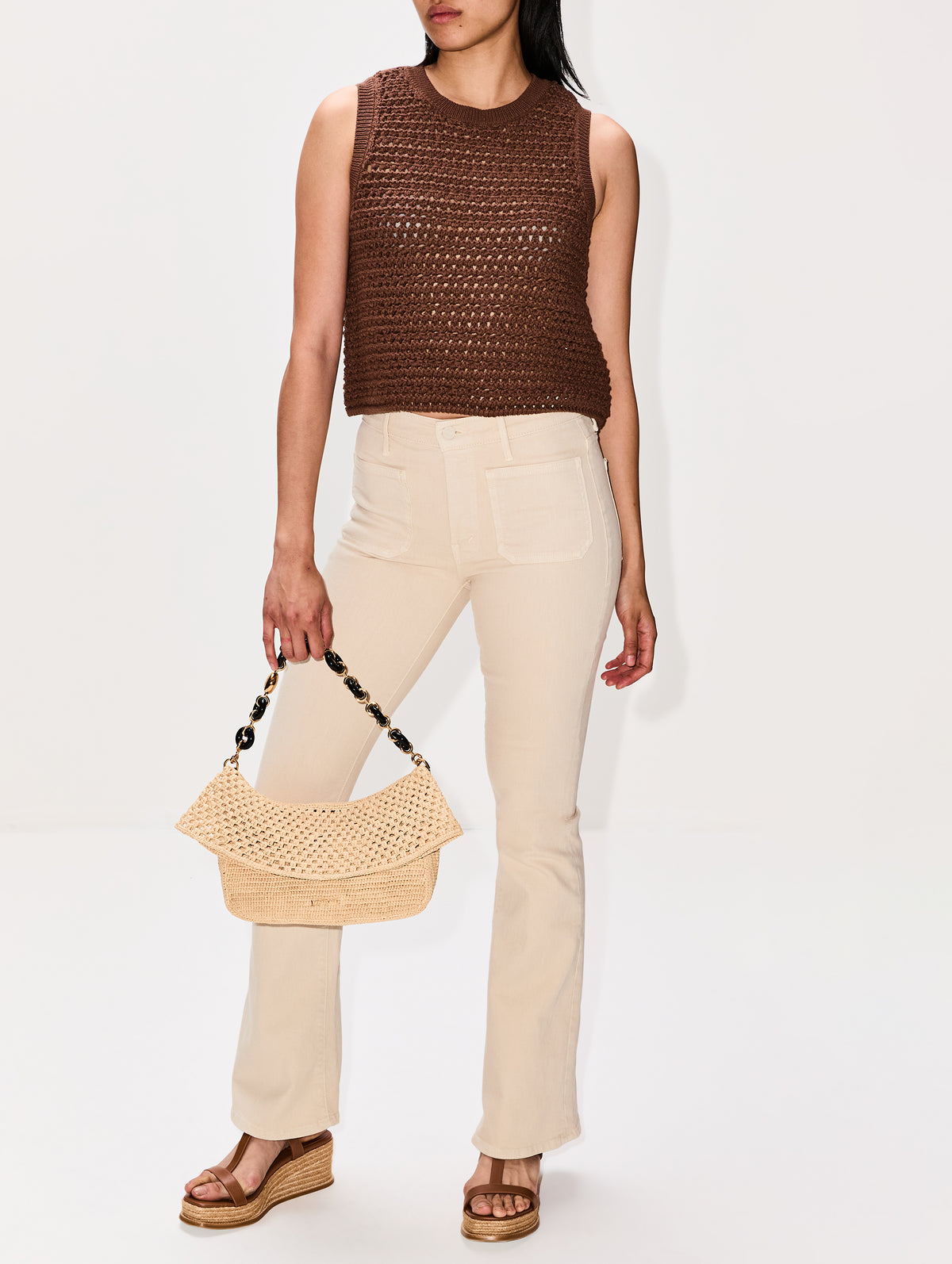 Patch Pocket Weekender Jean,MOTHER,WACKY KHAKI,Image 2