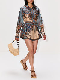 Ascension Short,ZIMMERMANN,BLUE/CREAM/INDIENNE FLORAL,Image 3