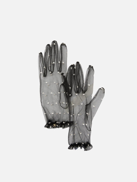 Embellished Sheer Gloves | VALENTINO GARAVANI | elysewalker