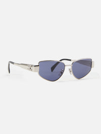 Triomphe Metal Geometric Sunglasses,CELINE EYEWEAR,GOLD,Image 2