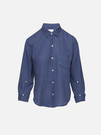 Kayla Shrunken Shirt,CITIZENS OF HUMANITY,DARK INDIGO STONE,Image 1