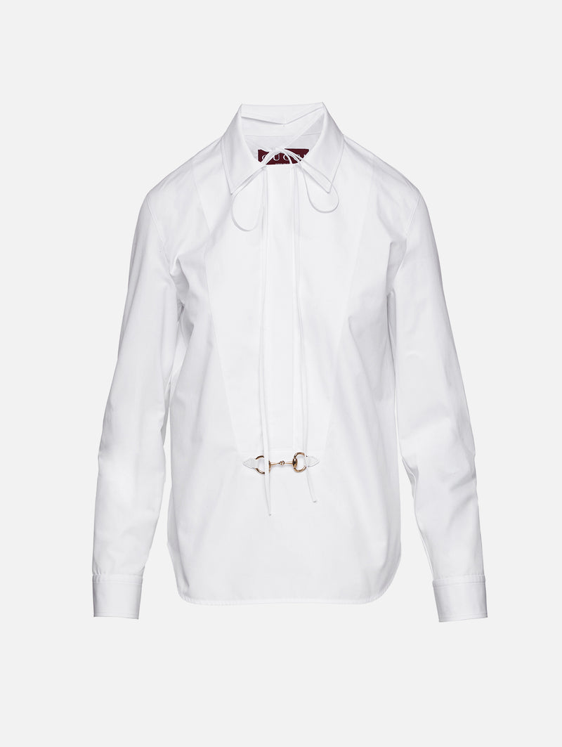 Horsebit Poplin Shirt | GUCCI | elysewalker Horsebit Poplin Shirt | GUCCI | elysewalker