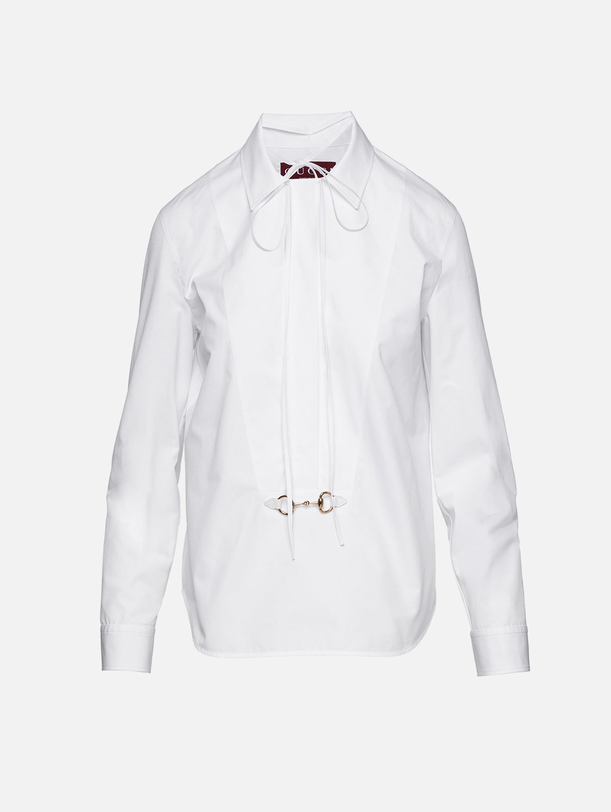 Horsebit Poplin Shirt,GUCCI,WHITE,Image 1