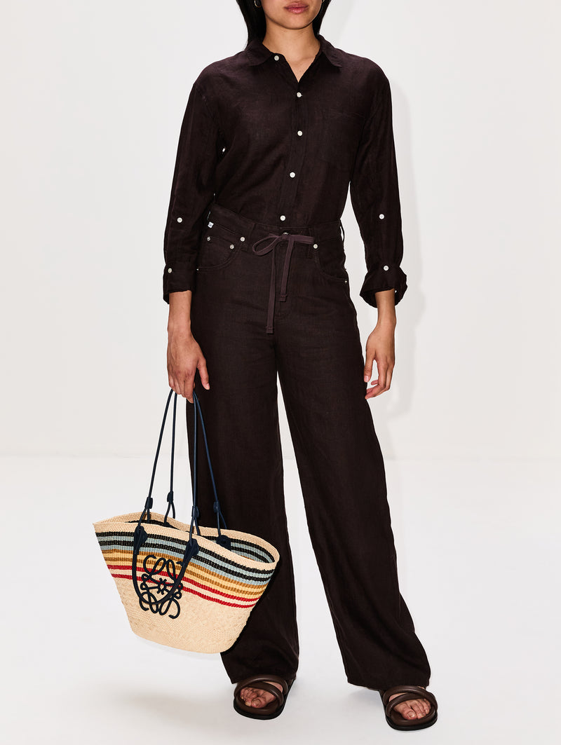 Brynn Drawstring Linen Trouser