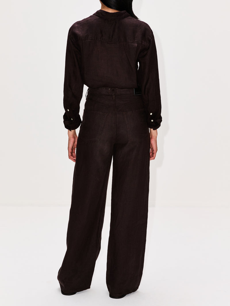 Brynn Drawstring Linen Trouser