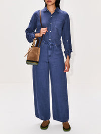Brynn Drawstring Linen Trouser,CITIZENS OF HUMANITY,DARK INDIGO STONE,Image 2