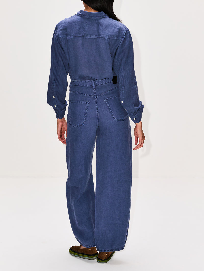 Brynn Drawstring Linen Trouser