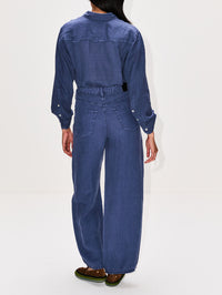 Kayla Shrunken Shirt,CITIZENS OF HUMANITY,DARK INDIGO STONE,Image 3