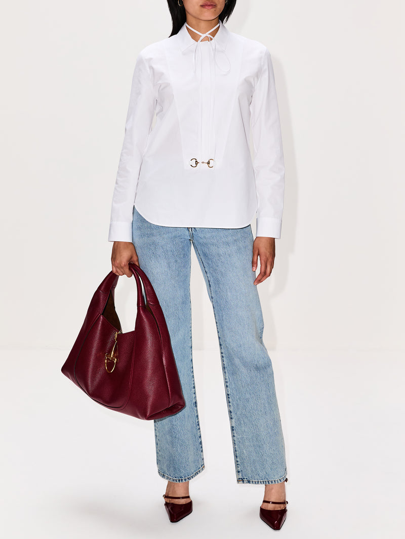 Horsebit Poplin Shirt