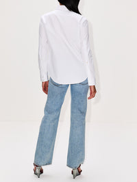 Horsebit Poplin Shirt,GUCCI,WHITE,Image 3