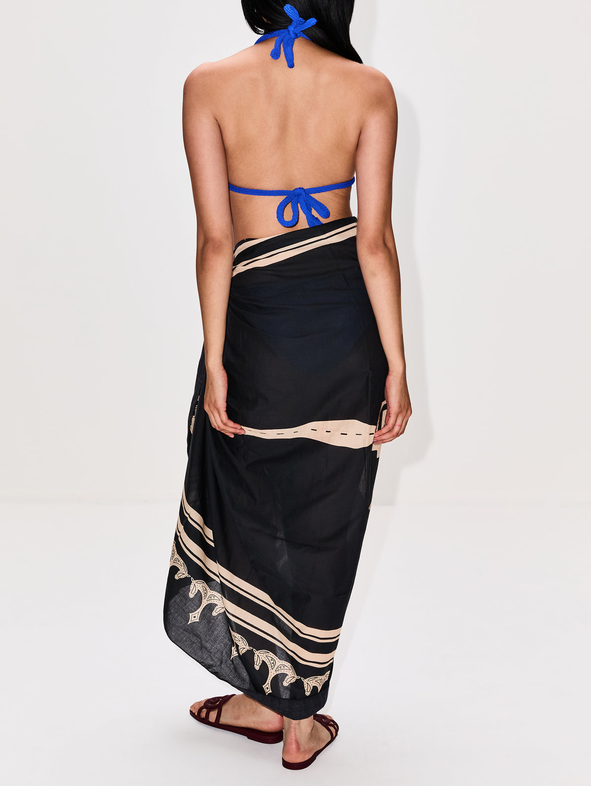 Ancestral Palm Pareo,JOHANNA ORTIZ,ICONIC BLK/ECRU,Image 4