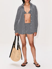 Sabrina Bikini,HUNZA G,BLACK GINGHAM,Image 4