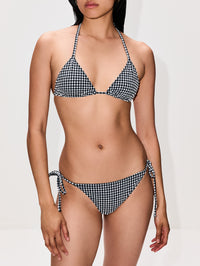 Sabrina Bikini,HUNZA G,BLACK GINGHAM,Image 2