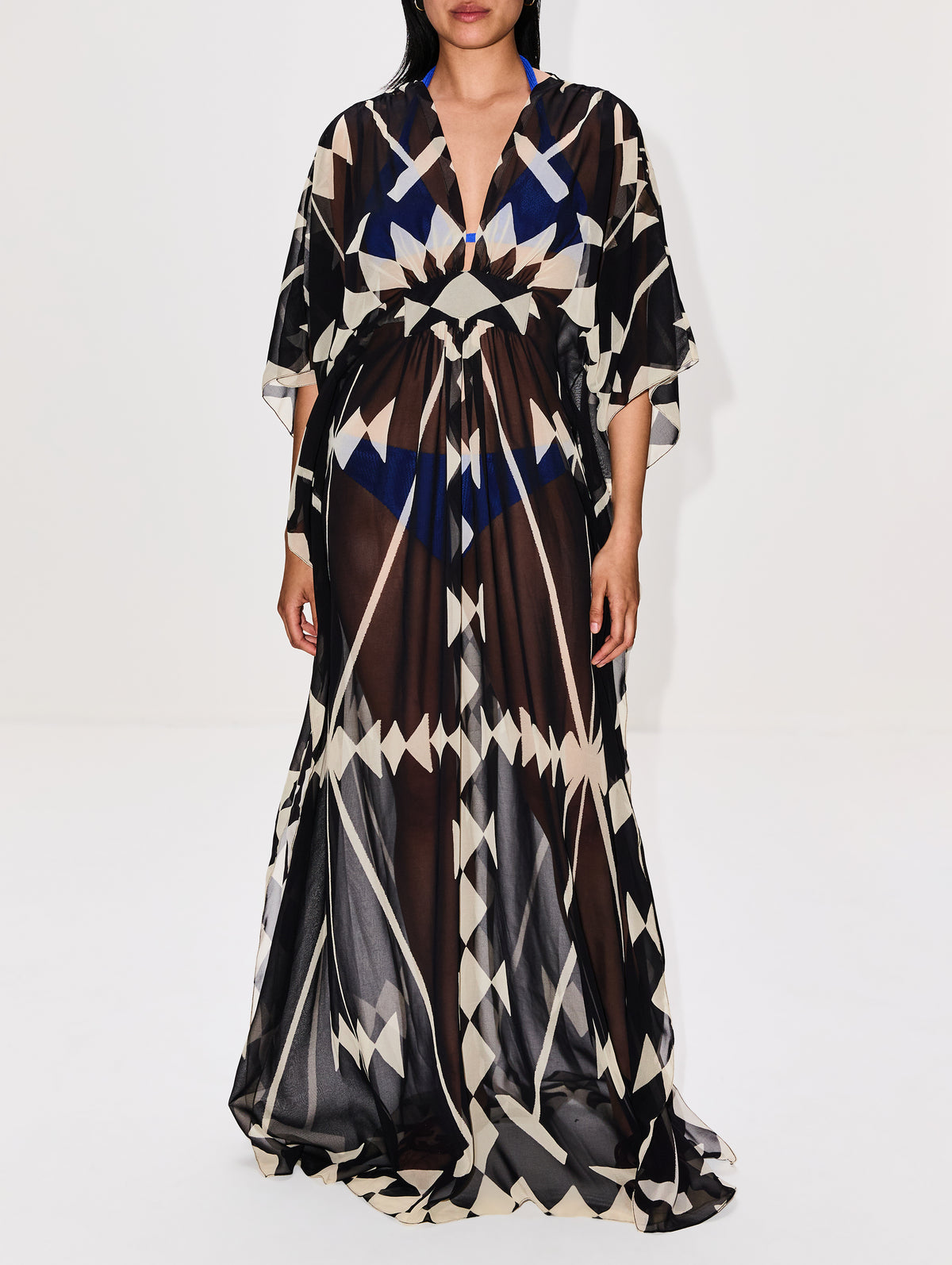 Secret Garden Maxi Dress,JOHANNA ORTIZ,BLACK/ECRU,Image 2