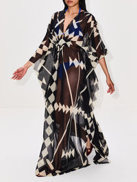 Secret Garden Maxi Dress,JOHANNA ORTIZ,BLACK/ECRU,Image 3