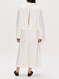 Cropped Trouser,LOEWE,WHITE,Image 4