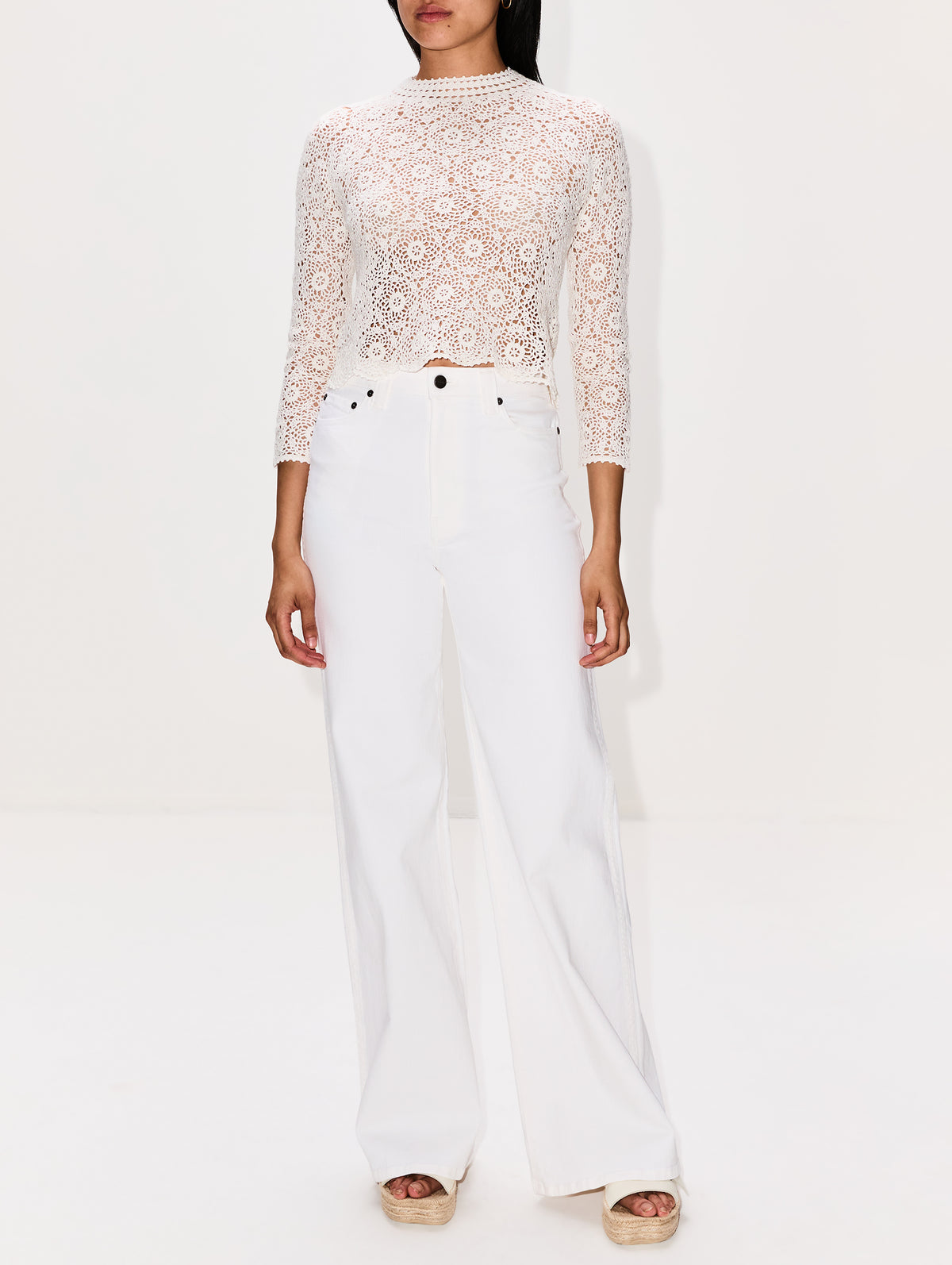 Gibson Sweater,NILI LOTAN,IVORY,Image 2