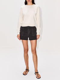 Shrunken Raglan Sweatshirt,ÉTERNE,BONE,Image 2