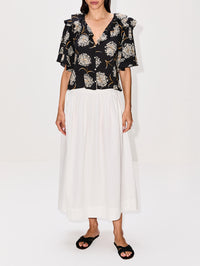 Bower Top,THE GREAT,BLACK DANCING FLORAL,Image 2