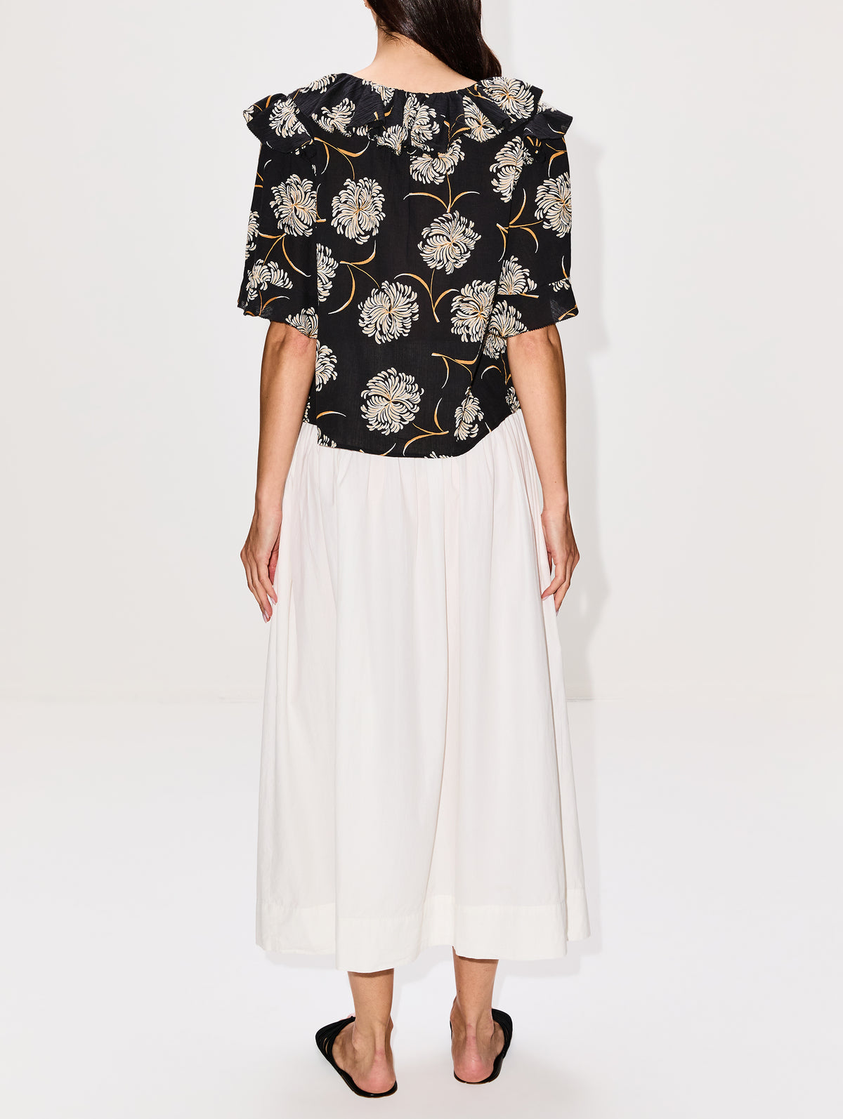 Viola Skirt,THE GREAT,WHITE,Image 4