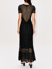 Yoko Sweater Dress,NILI LOTAN,BLACK,Image 4