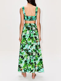 Chandra Choli Top,SALONI,WATERCOLOUR GARDEN,Image 3