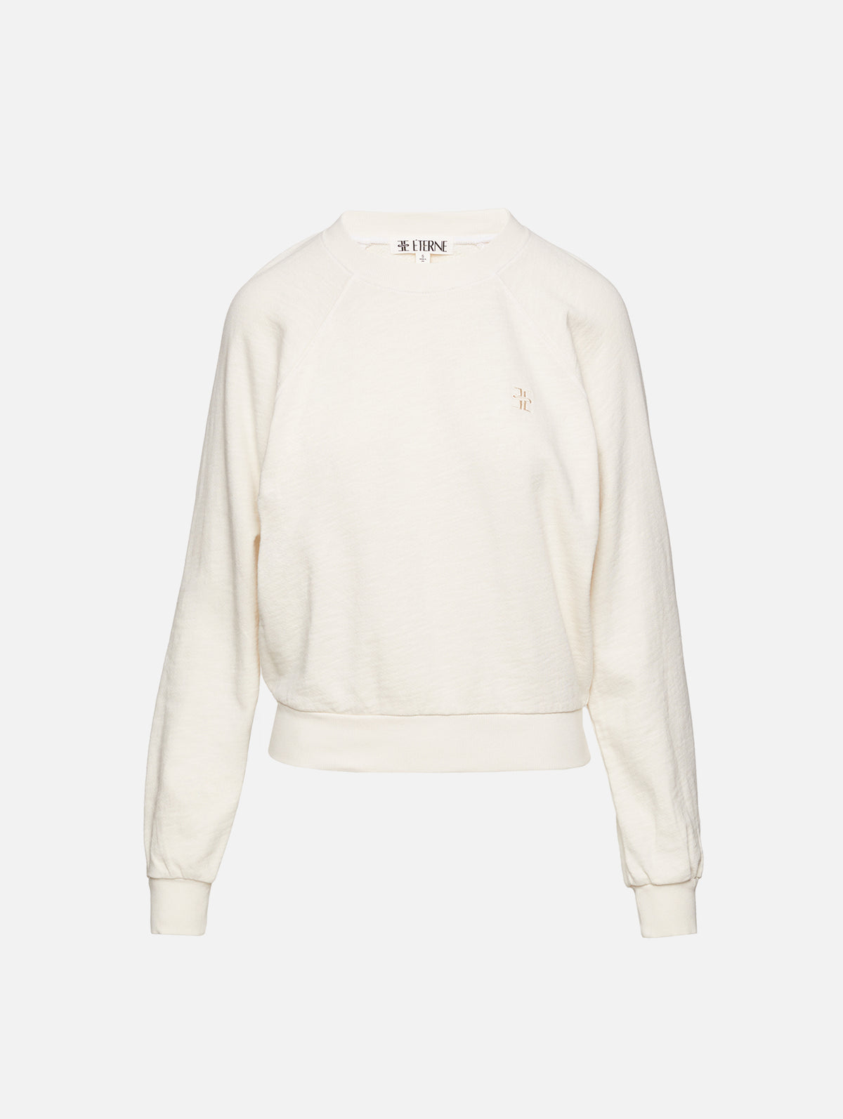 Shrunken Raglan Sweatshirt,ÉTERNE,BONE,Image 1