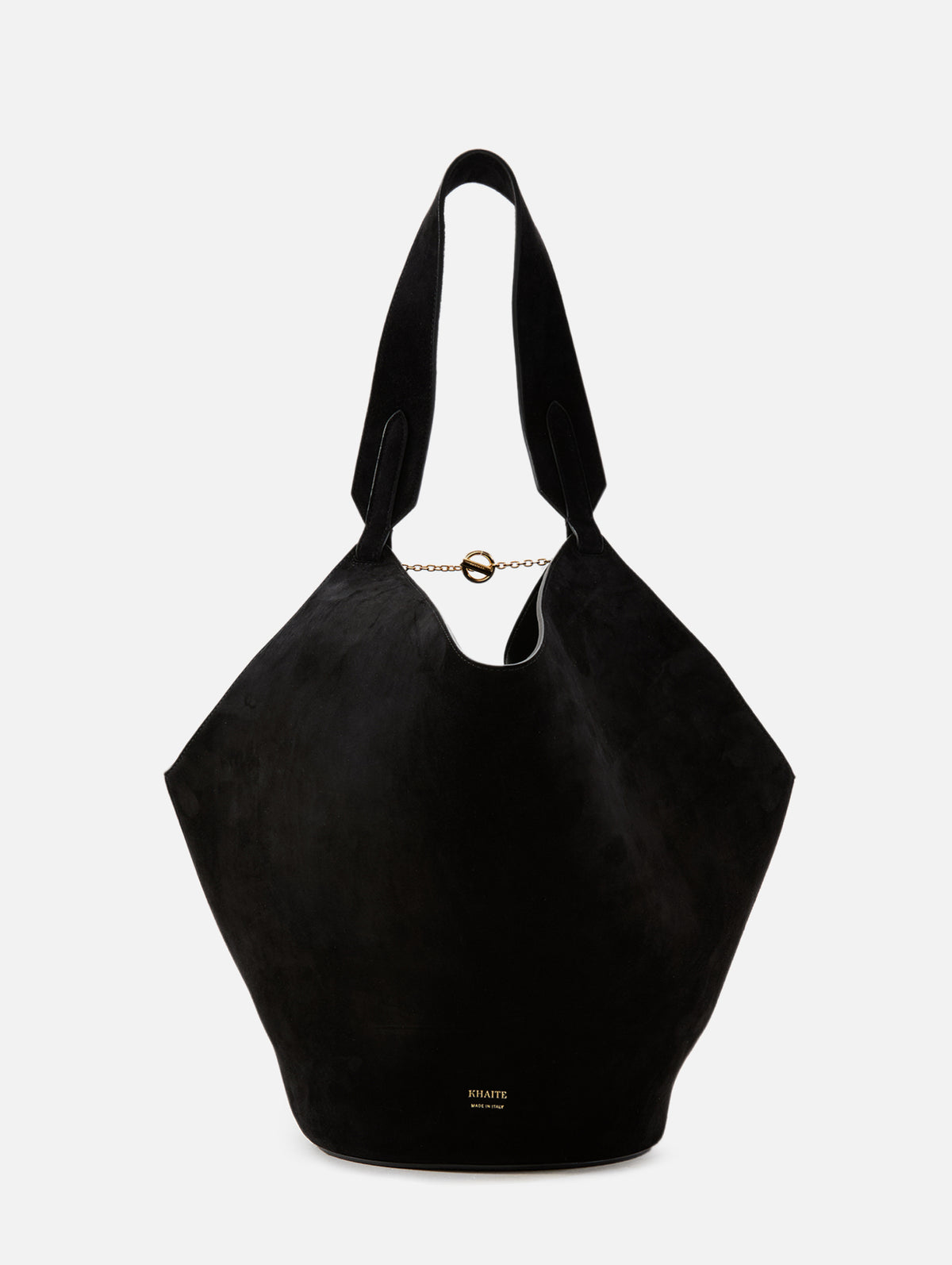 Lotus Small Tote,KHAITE,BLACK,Image 1