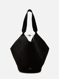 Lotus Small Tote,KHAITE,BLACK,Image 1