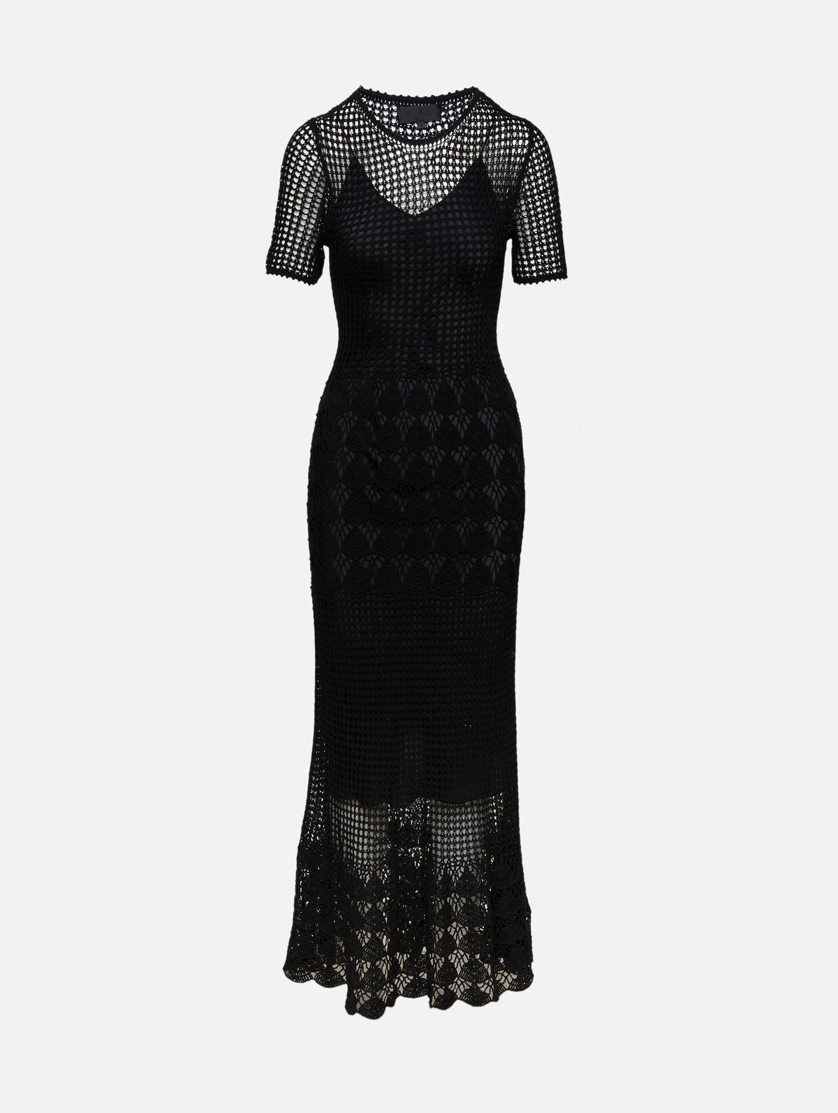 Yoko Sweater Dress,NILI LOTAN,BLACK,Image 1