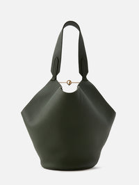 Lotus Small Tote,KHAITE,BOTTLE GREEN,Image 3