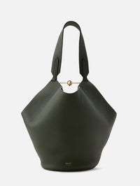 Lotus Small Tote,KHAITE,BOTTLE GREEN,Image 1