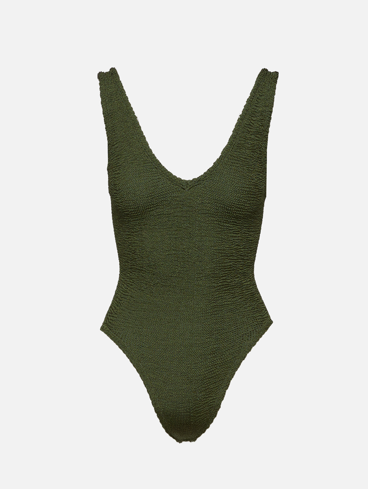 Sadie Swimsuit,HUNZA G,METALLIC KHAKI,Image 1